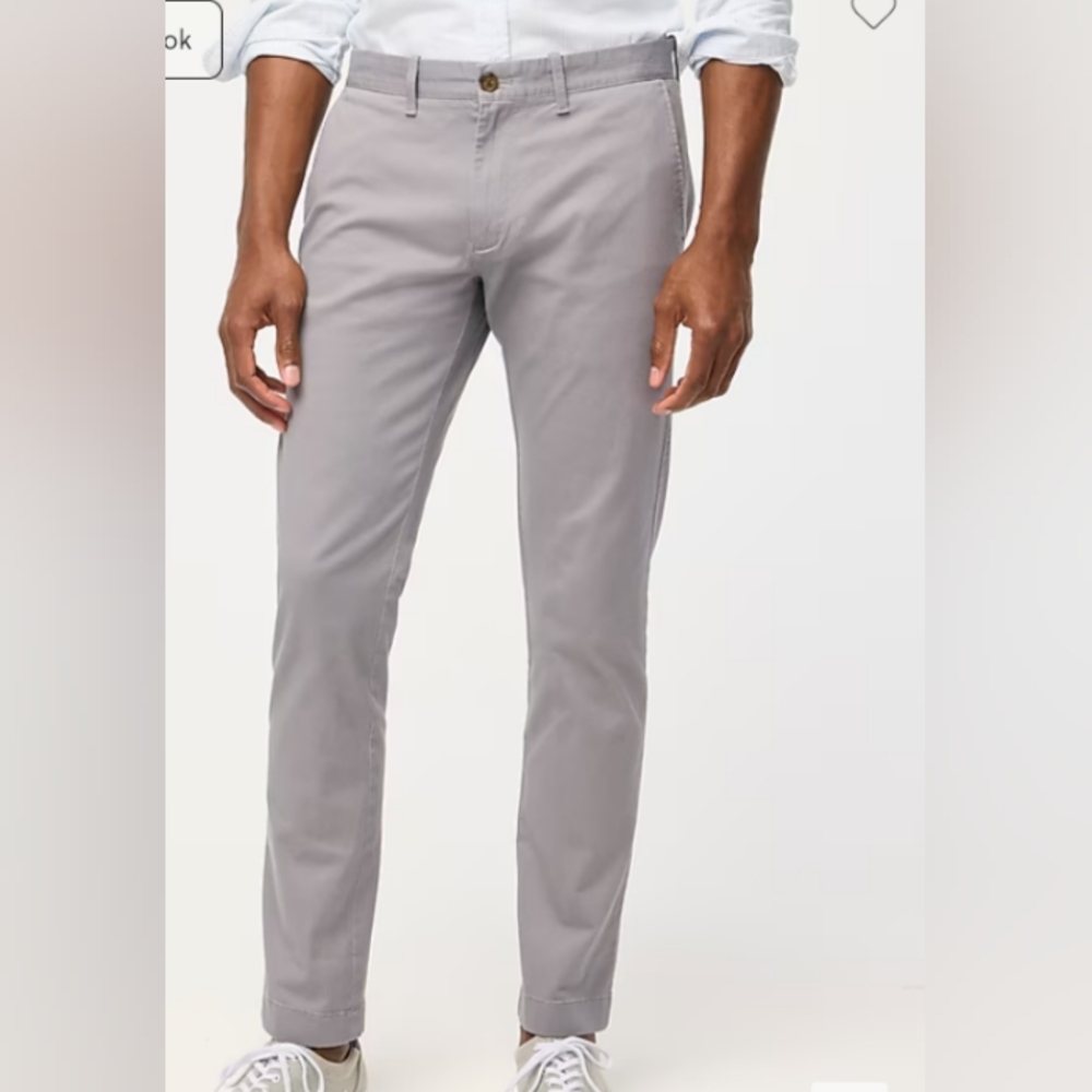 J  CREW stretch waist 33 flat pocket pants 484 lt blue